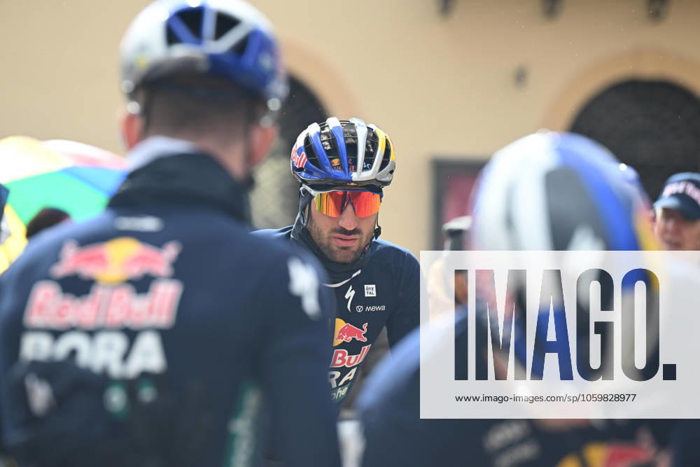 Tirreno - Adriatico; Tappa 04 Norcia - Trasacco; 2025, Red Bull - Bora Hansgrohe; Moscon, Gianni; Norcia;