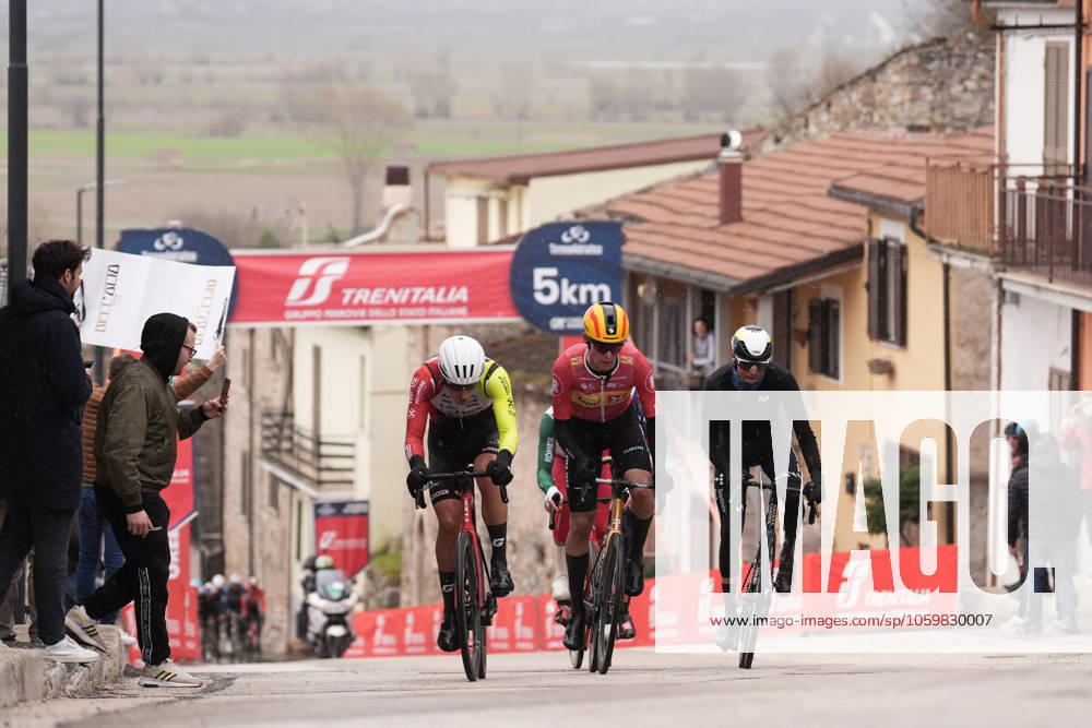 The escape leader of the race during the 60th Tirreno - Adriatico 2025, Stage 4 from Norcia to Trasacco - on March 13, 2025 in Norcia, Umbria, Italy.