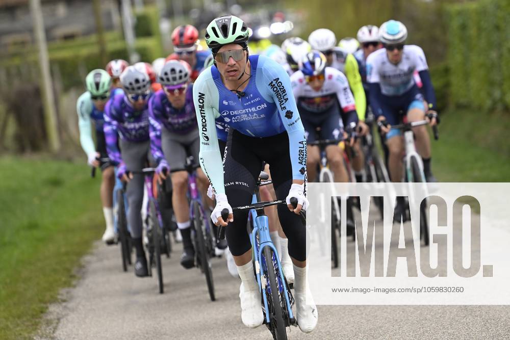 Paris - Nice 2025 - stage 5 LA COTE-SAINT-ANDRE, FRANCE - MARCH 13 : Bissegger Stefan (SUI) of Decathlon Ag2R La Mondiale Team during stage 5 of the 83th edition of the Paris - Nice cycling race, a stage of 196,5km with start in Saint-Just-en-Chevalet and finish in La Cote-Saint-Andre on March 13, 2025 in La Cote-Saint-Andre, France, 13 03 2025 ( Motordriver Kenny Verfaillie - La Cote-Saint-Andre France