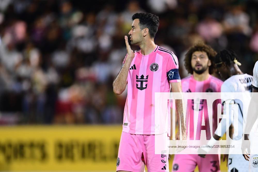 Concacaf Champions Cup 2025 Cavalier vs Inter Miami Sergio Busquets of Inter Miami during the round of 16 second leg match between Cavalier and Inter Miami as part of the CONCACAF Champions Cup 2025, at National Stadium on March 13, 2025 in Kingston, Jamaica. KINGSTON JAMAICA JAMAICA