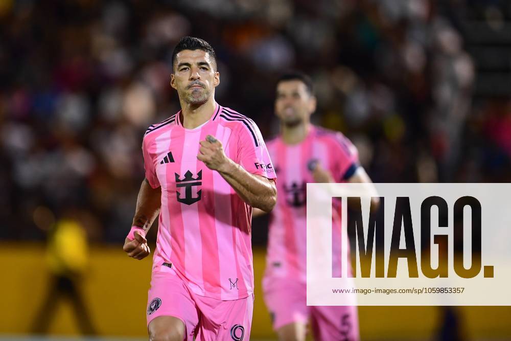 Concacaf Champions Cup 2025 Cavalier vs Inter Miami Luis Suarez of Inter Miami during the round of 16 second leg match between Cavalier and Inter Miami as part of the CONCACAF Champions Cup 2025, at National Stadium on March 13, 2025 in Kingston, Jamaica. KINGSTON JAMAICA JAMAICA