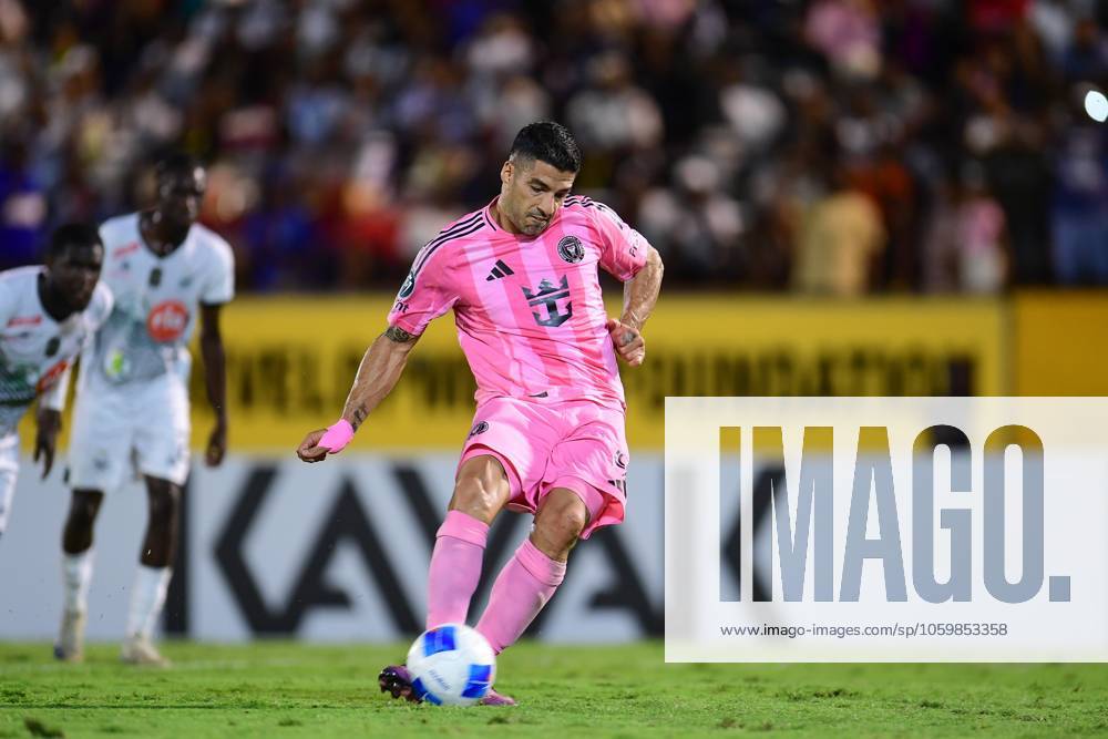 Concacaf Champions Cup 2025 Cavalier vs Inter Miami Luis Suarez of Inter Miami during the round of 16 second leg match between Cavalier and Inter Miami as part of the CONCACAF Champions Cup 2025, at National Stadium on March 13, 2025 in Kingston, Jamaica. KINGSTON JAMAICA JAMAICA