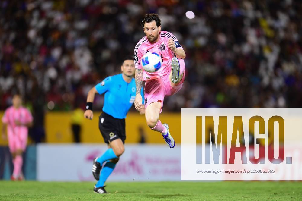 Concacaf Champions Cup 2025 Cavalier vs Inter Miami Lionel Messi of Inter Miami during the round of 16 second leg match between Cavalier and Inter Miami as part of the CONCACAF Champions Cup 2025, at National Stadium on March 13, 2025 in Kingston, Jamaica. KINGSTON JAMAICA JAMAICA