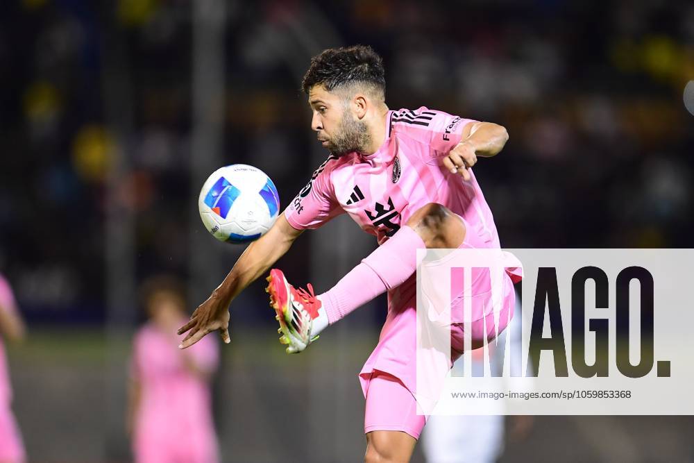 Concacaf Champions Cup 2025 Cavalier vs Inter Miami Jordi Alba of Inter Miami during the round of 16 second leg match between Cavalier and Inter Miami as part of the CONCACAF Champions Cup 2025, at National Stadium on March 13, 2025 in Kingston, Jamaica. KINGSTON JAMAICA JAMAICA