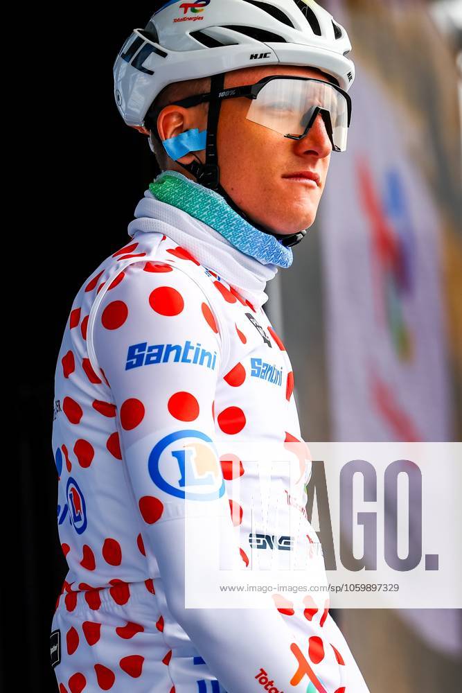 French Thomas Gachignard of TotalEnergies pictured at the start of stage seven of the 83th edition of the Paris-Nice cycling race, 147,8 km from Nice to Auron, France, Saturday 15 March 2025. DAVIDxPINTENS x114998219x