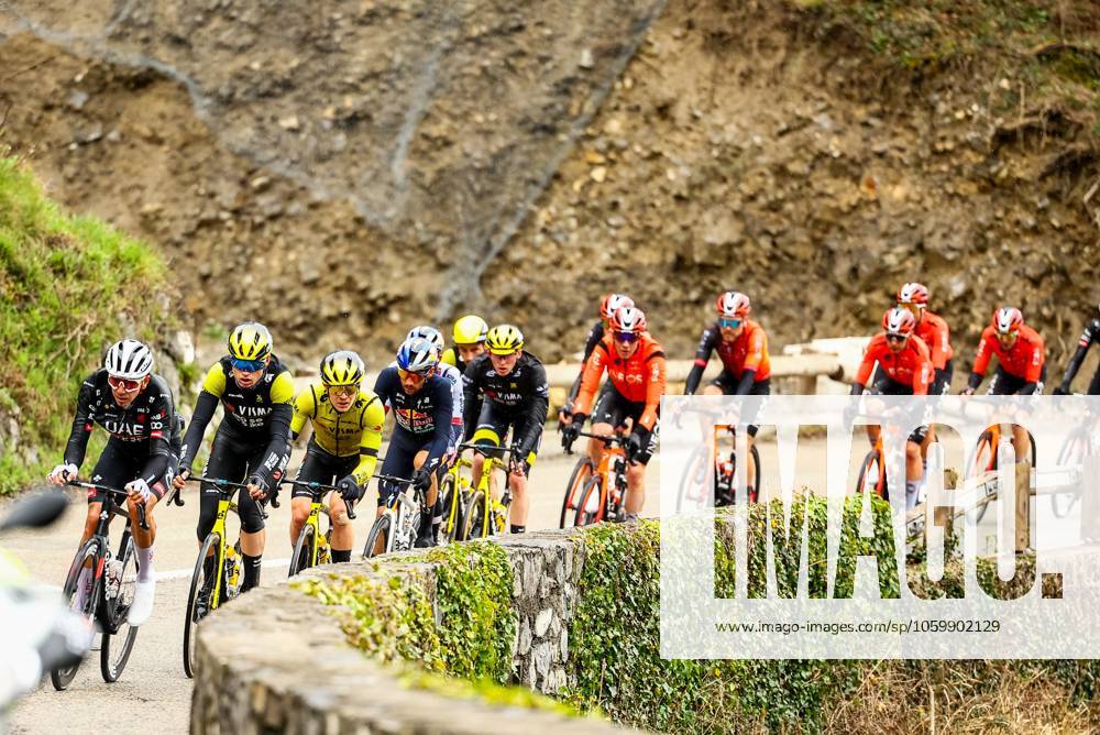 American Matteo Jorgenson of Team Visma-Lease a Bike pictured in action during stage seven of the 83th edition of the Paris-Nice cycling race, 147,8 km from Nice to Auron, France, Saturday 15 March 2025. DAVIDxPINTENS x115004500x