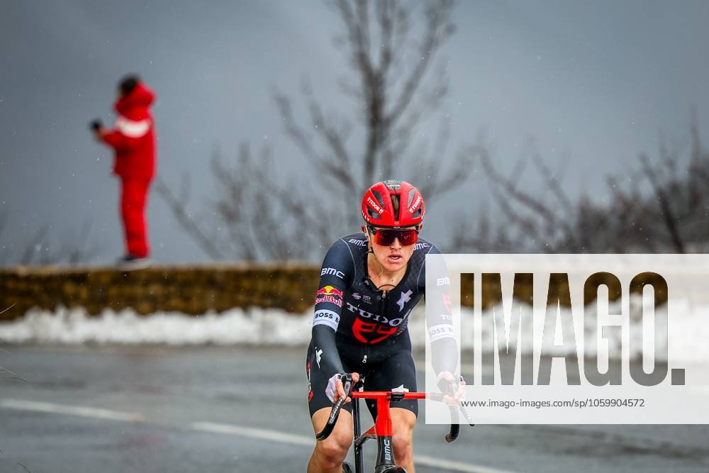 Australian Michael Storer of Tudor Pro Cycling Team pictured in action during stage seven of the 83th edition of the Paris-Nice cycling race, 147,8 km from Nice to Auron, France, Saturday 15 March 2025. DAVIDxPINTENS x115007026x