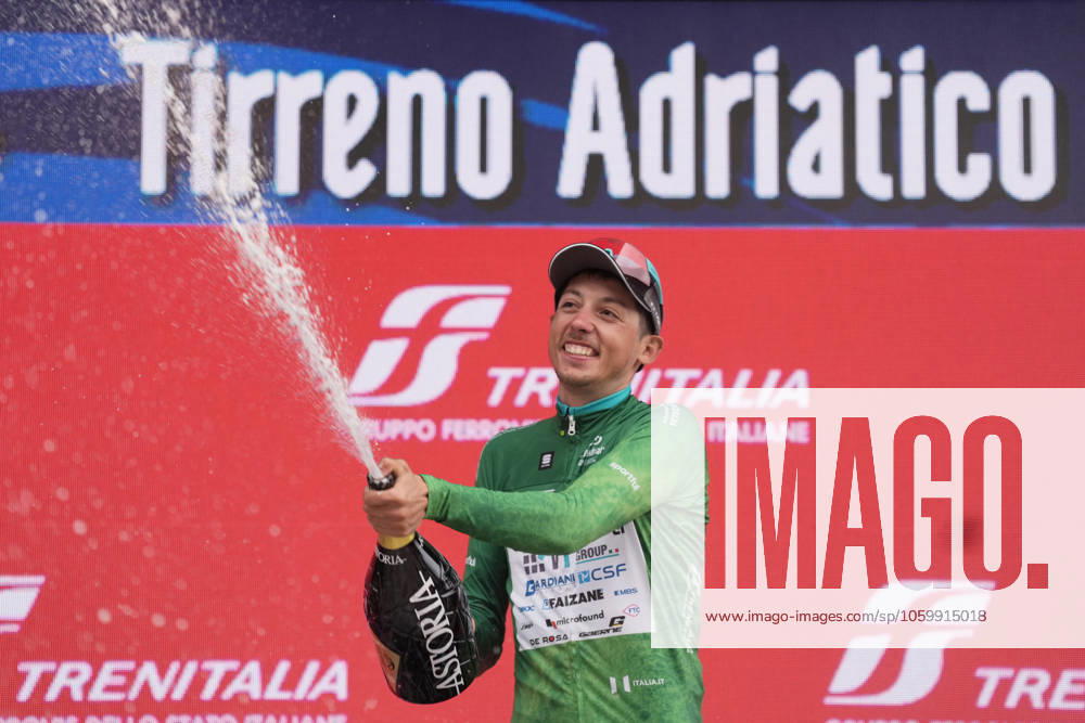 Tarozzi Manuele of Vf Group Bardianicsf-Faizane during the 60th Tirreno - Adriatico 2025, Stage 6 from Cartoceto to Frontignano (Ussita) - on March 15, 2025 in Cartoceto, Marche, Italy.