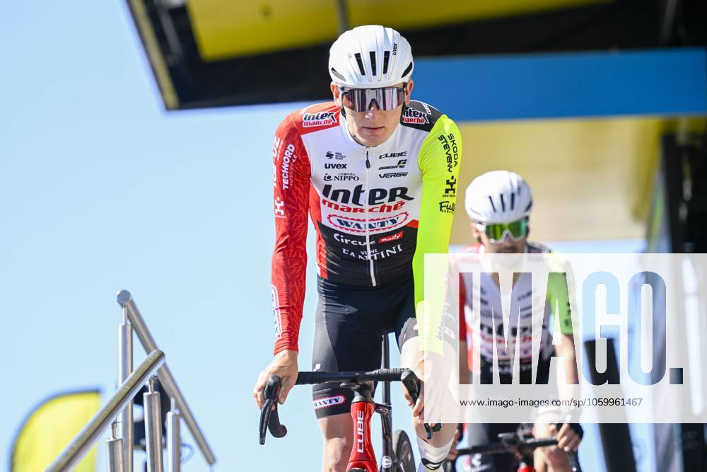 Paris - Nice 2025 - stage 8 NICE, FRANCE - MARCH 16 : Zimmermann Georg (GER) of Intermarche - Wanty before the start of the race during stage 8 and final stage of the 83th edition of the Paris - Nice cycling race, a stage of 119,9km with start and finish in Nice on March 16, 2025 in Nice, France, 16 03 2025 ( Motordriver Kenny Verfaillie - Nice France