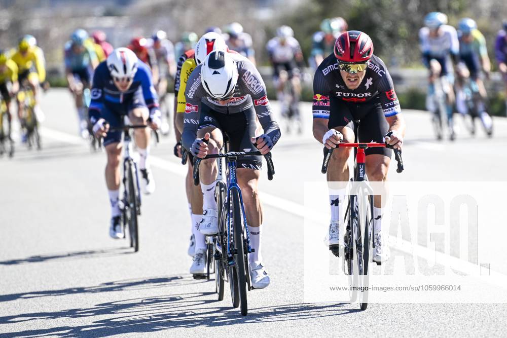 Paris - Nice 2025 - stage 8 NICE, FRANCE - MARCH 16 : Trentin Matteo (ITA) of Tudor Pro Cycling Team in action during stage 8 and final stage of the 83th edition of the Paris - Nice cycling race, a stage of 119,9km with start and finish in Nice on March 16, 2025 in Nice, France, 16 03 2025 ( Motordriver Kenny Verfaillie - Nice France
