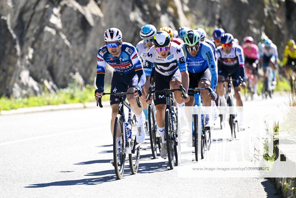 Paris - Nice 2025 - stage 8 iNICE, FRANCE - MARCH 16 : Schachmann Maximilian (GER) of Soudal Quick-Step in action during stage 8 and final stage of the 83th edition of the Paris - Nice cycling race, a stage of 119,9km with start and finish in Nice on March 16, 2025 in Nice, France, 16 03 2025 ( Motordriver Kenny Verfaillie - Nice France
