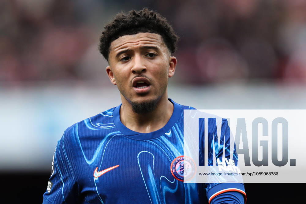 Premier League Arsenal v Chelsea Jadon Sancho of Chelsea during the Premier League match Arsenal vs Chelsea at Emirates Stadium, London, United Kingdom, 16th March 2025 (Photo by Izzy Poles News Images) London Emirates Stadium Greater London United Kingdom