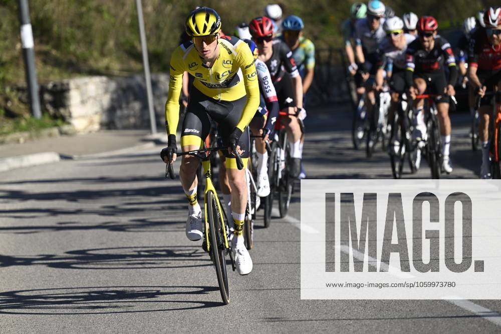 Paris - Nice 2025 - stage 8 NICE, FRANCE - MARCH 16 : Jorgenson Matteo (USA) of Team Visma Lease A Bike attacking during stage 8 and final stage of the 83th edition of the Paris - Nice cycling race, a stage of 119,9km with start and finish in Nice on March 16, 2025 in Nice, France, 16 03 2025 ( Motordriver Kenny Verfaillie - Nice France