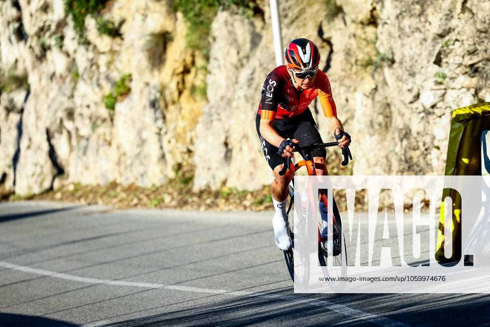 American Magnus Sheffield of Ineos Grenadiers pictured in action during stage eight of the 83th edition of the Paris-Nice cycling race, 119,9 km from Nice to Nice, France, Sunday 16 March 2025. DAVIDxPINTENS x115103869x