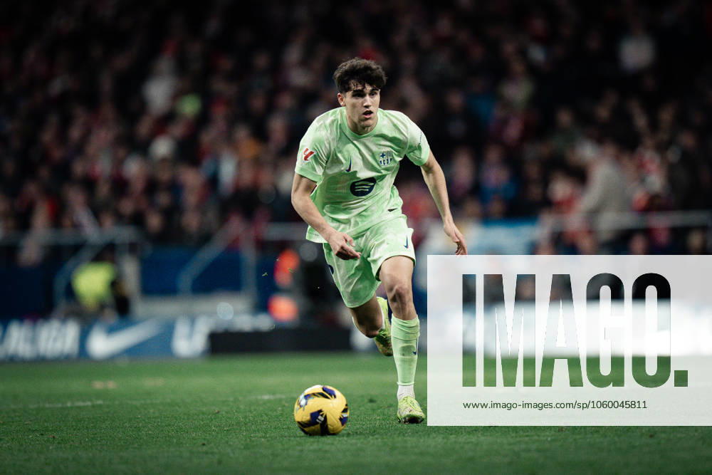 Atletico de Madrid v FC Barcelona, Barca - LaLiga EA Sports MADRID, SPAIN, MARCH 16: Pau Cubarsi of FC Barcelona during the LaLiga EA Sports match between Atletico de Madrid and FC Barcelona at Estadio Civitas Metropolitano on March 16, 2025 in Madrid, Spain. Madrid Estadio Civitas Metropolitano Madrid Spain