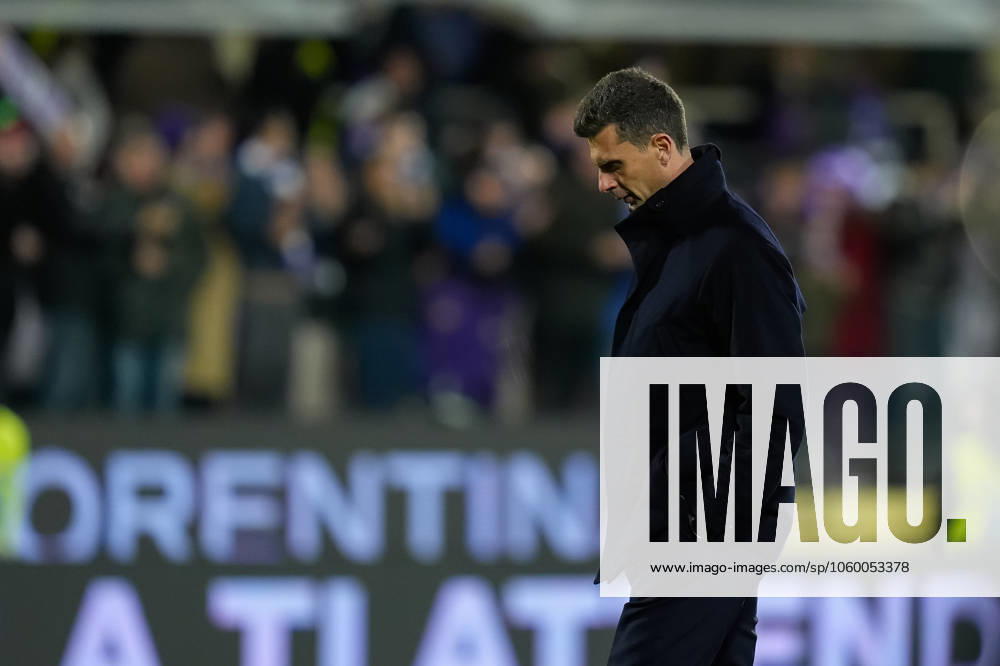 ACF Fiorentina v Juventus FC - Serie Enilive Thiago Motta head coach of Juventus FC leaves the pitch dejected at the end of the Serie A Enilive match between ACF Fiorentina and Juventus FC at Stadio Artemio Franchi on March 16, 2025 in Florence, Italy. Florence Stadio Artemio Franchi Florence Italy