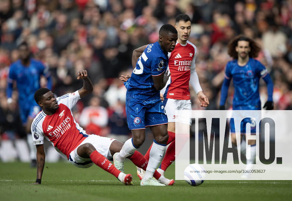 Arsenal FC v Chelsea FC - Premier League LONDON, ENGLAND - MARCH 16: of Chelsea of Arsenal during the Premier League match between Arsenal FC and Chelsea FC at Emirates Stadium on March 16, 2025 in London, England. London Emirates Stadium England United Kingdom