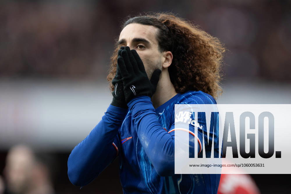 Arsenal FC v Chelsea FC - Premier League LONDON, ENGLAND - MARCH 16: Marc Cucurella of Chelsea during the Premier League match between Arsenal FC and Chelsea FC at Emirates Stadium on March 16, 2025 in London, England. London Emirates Stadium England United Kingdom