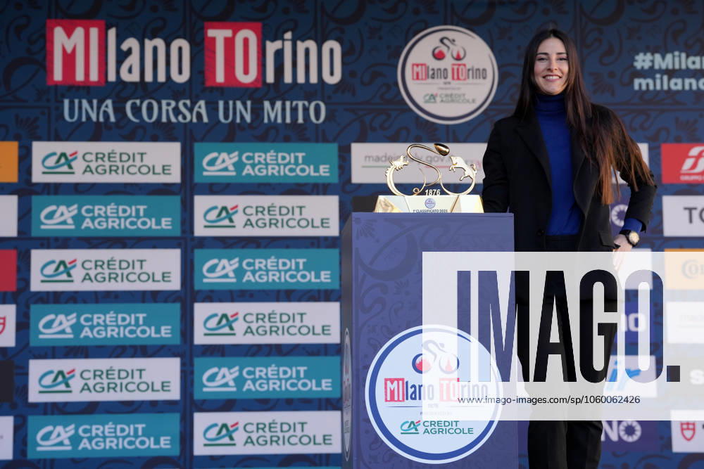 The trophy during the men s elite race of the Milano-Torino one day cycling race (174km) from Rho to Torino (Superga) - North West Italy- Wednesday, March 19, 2025. - cycling .