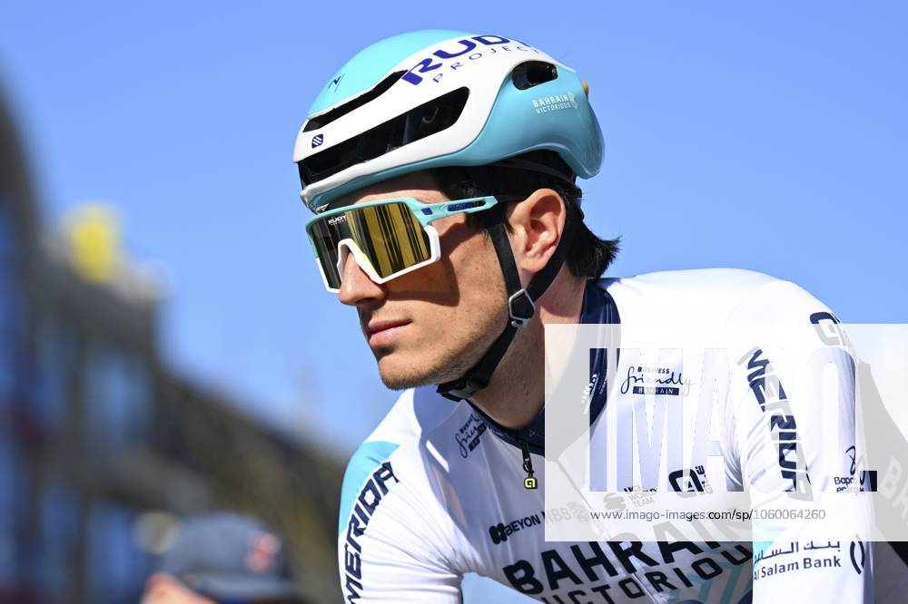 Danilith Nokere Koerse 2025 cycling race NOKERE, BELGIUM - MARCH 19 : Olivo Bryan (ITA) of Bahrain - Victorious during the Men Elite UCI 1.Pro 78th Danilith Nokere Koerse cycling race with start in Deinze and finish in Nokere (188,2 km) on March 19, 2025 in Nokere, Belgium, 19 03 2025 ( Motordriver Rodrique Verfaillie & Nokere Belgium