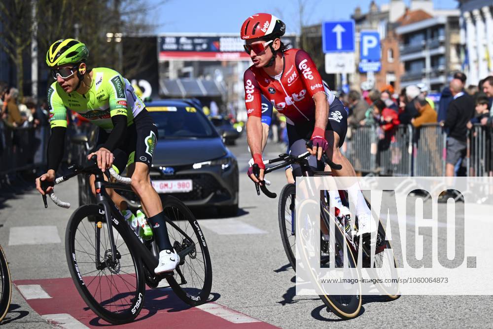Danilith Nokere Koerse 2025 cycling race NOKERE, BELGIUM - MARCH 19 : Beullens Cedric (BEL) of Lotto during the Men Elite UCI 1.Pro 78th Danilith Nokere Koerse cycling race with start in Deinze and finish in Nokere (188,2 km) on March 19, 2025 in Nokere, Belgium, 19 03 2025 ( Motordriver Rodrique Verfaillie & Nokere Belgium
