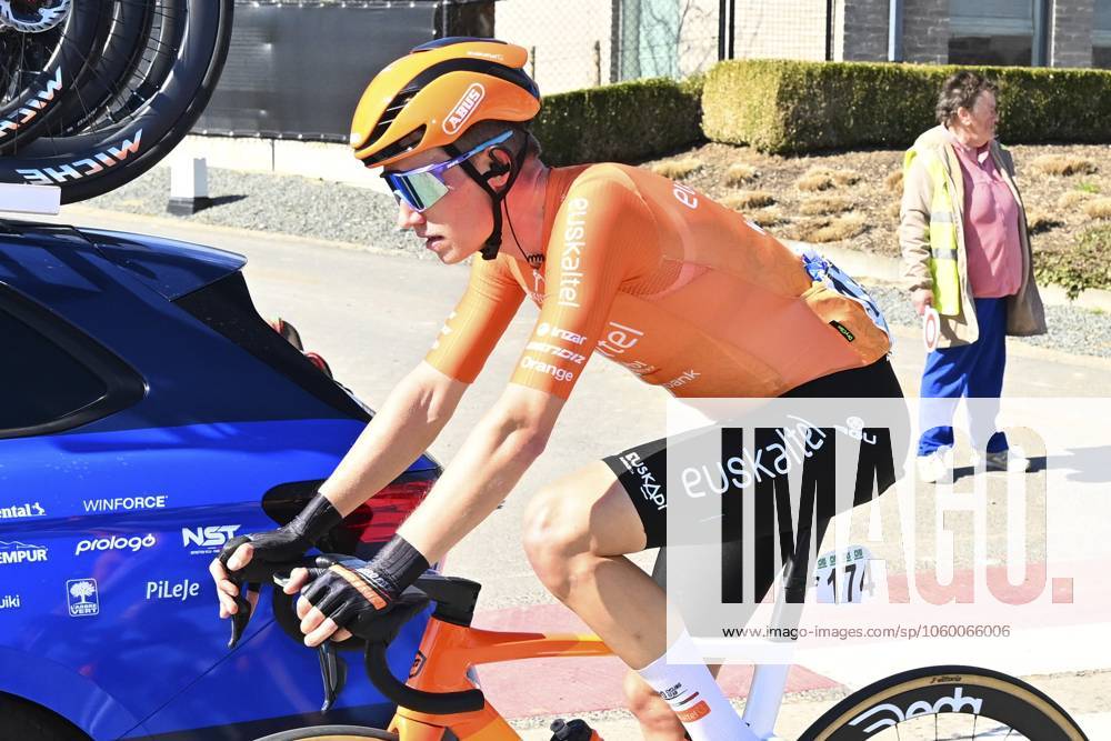 Danilith Nokere Koerse 2025 cycling race NOKERE, BELGIUM - MARCH 19 : Van Der Tuuk Danny (POL) of Euskaltel - Euskadi during the Men Elite UCI 1.Pro 78th Danilith Nokere Koerse cycling race with start in Deinze and finish in Nokere (188,2 km) on March 19, 2025 in Nokere, Belgium, 19 03 2025 ( Motordriver Rodrique Verfaillie & Nokere Belgium