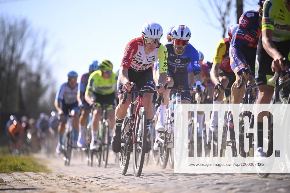 Danilith Nokere Koerse 2025 cycling race NOKERE, BELGIUM - MARCH 19 : rider of Intermarche - Wanty during the Men Elite UCI 1.Pro 78th Danilith Nokere Koerse cycling race with start in Deinze and finish in Nokere (188,2 km) on March 19, 2025 in Nokere, Belgium, 19 03 2025 ( Motordriver Rodrique Verfaillie & Nokere Belgium
