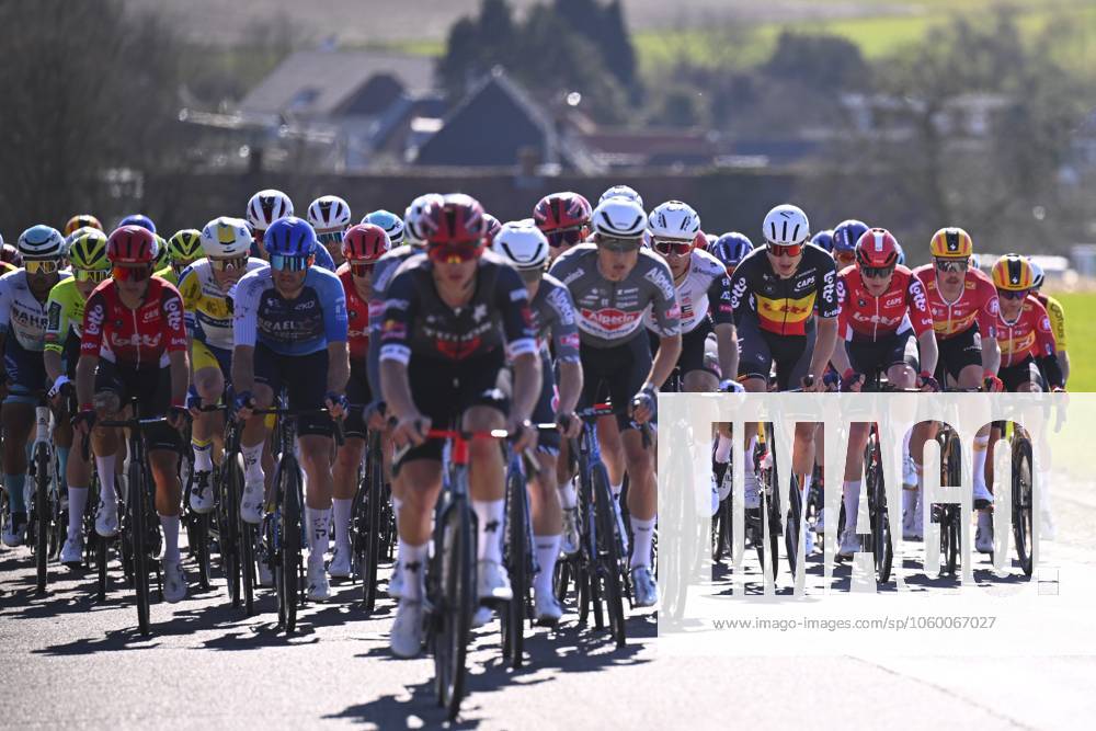 Danilith Nokere Koerse 2025 cycling race NOKERE, BELGIUM - MARCH 19 : De Lie Arnaud (BEL) of Lotto during the Men Elite UCI 1.Pro 78th Danilith Nokere Koerse cycling race with start in Deinze and finish in Nokere (188,2 km) on March 19, 2025 in Nokere, Belgium, 19 03 2025 ( Motordriver Rodrique Verfaillie & Nokere Belgium