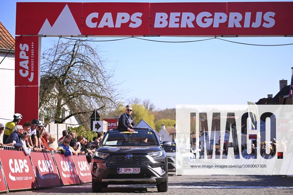 Danilith Nokere Koerse 2025 cycling race NOKERE, BELGIUM - MARCH 19 : race director during the Men Elite UCI 1.Pro 78th Danilith Nokere Koerse cycling race with start in Deinze and finish in Nokere (188,2 km) on March 19, 2025 in Nokere, Belgium, 19 03 2025 ( Motordriver Rodrique Verfaillie & Nokere Belgium