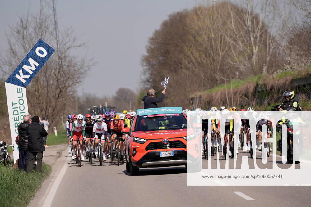 Km 0 during the men s elite race of the Milano-Torino one day cycling race (174km) from Rho to Torino (Superga) - North West Italy- Wednesday, March 19, 2025. - cycling .