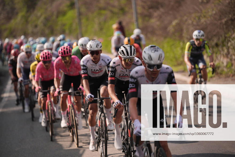 The pacjk rides during the men s elite race of the Milano-Torino one day cycling race (174km) from Rho to Torino (Superga) - North West Italy- Wednesday, March 19, 2025. - cycling .