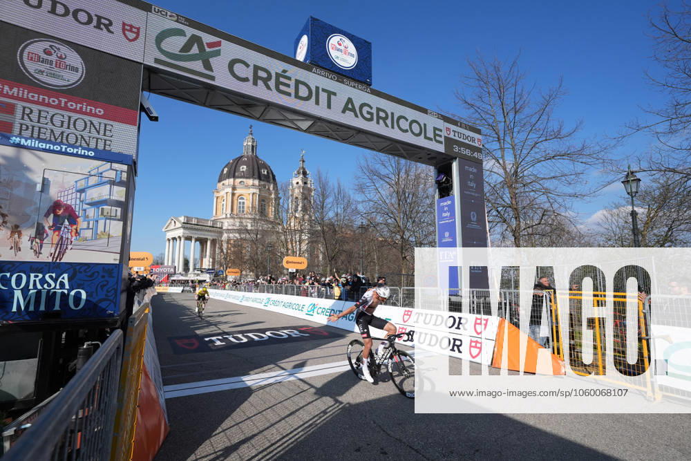 Del Toro Romero Isaac Uae Team Emirates Xrg winner of the race during the men s elite race of the Milano-Torino one day cycling race (174km) from Rho to Torino (Superga) - North West Italy- Wednesday, March 19, 2025. - cycling .