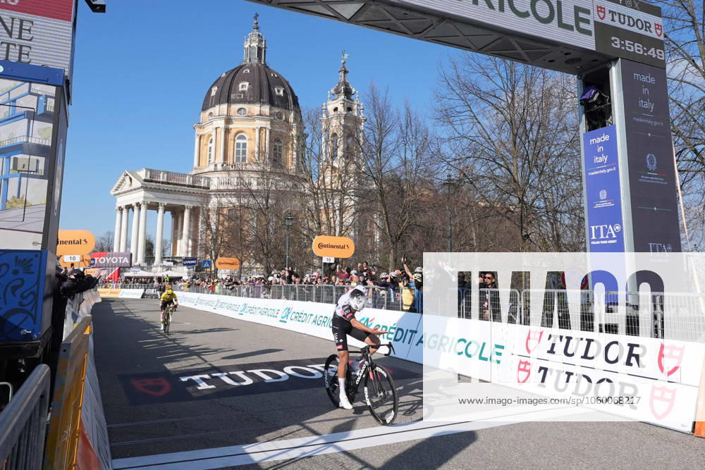 Del Toro Romero Isaac Uae Team Emirates Xrg winner of the race during the men s elite race of the Milano-Torino one day cycling race (174km) from Rho to Torino (Superga) - North West Italy- Wednesday, March 19, 2025. - cycling .