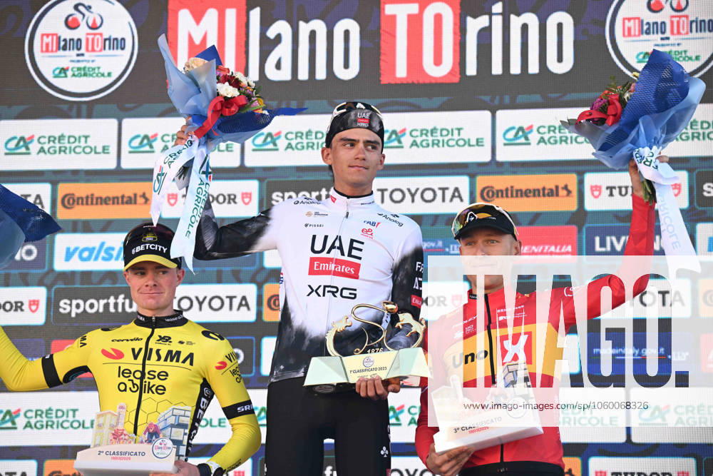 Milano - Torino; 2025, Uae Team Emirates - Xrg; 2025, Visma - Lease A Bike; 2025, Uno X Mobility; Del Toro Romero, Isaac; Tulett, Ben; Johannessen, Tobias Halland; Superga;