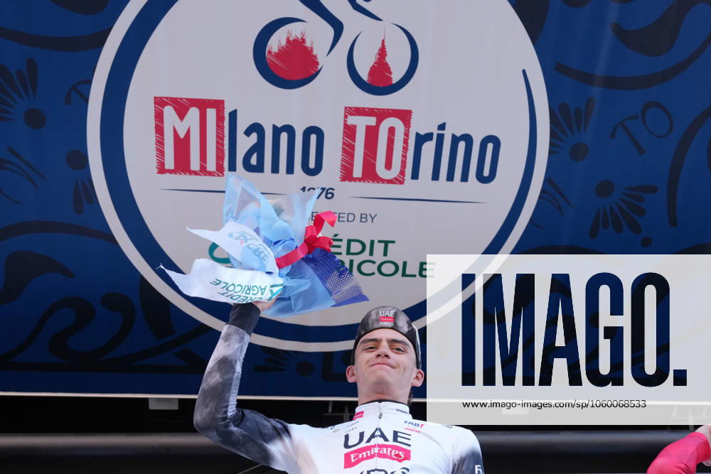 Del Toro Romero Isaac Uae Team Emirates Xrg winner of the race during the men s elite race of the Milano-Torino one day cycling race (174km) from Rho to Torino (Superga) - North West Italy- Wednesday, March 19, 2025. - cycling .