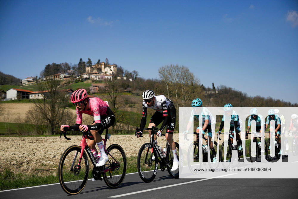 The pack rides during the men s elite race of the Milano-Torino one day cycling race (174km) from Rho to Torino (Superga) - North West Italy- Wednesday, March 19, 2025. - cycling .