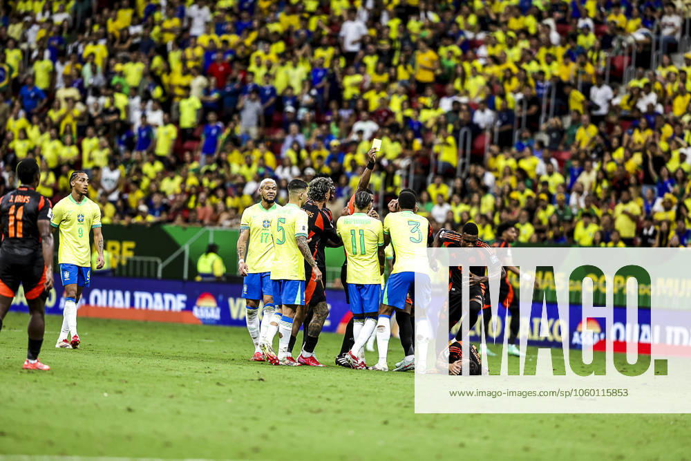 Match between brazil and colomba for the world cup qualifiers in brasilia Brasilia (df), 03 20 2025 - qualifiers 2026 world cup brazil colombia - celebration of the victory in the match between the brazilian team and the colombian team, for the 13th round of the world cup qualifiers at the brb mane garrincha arena, this thursday night, march 20, 2025. (Foto: Pedro Paulo Diaz Thenews2 imago images)