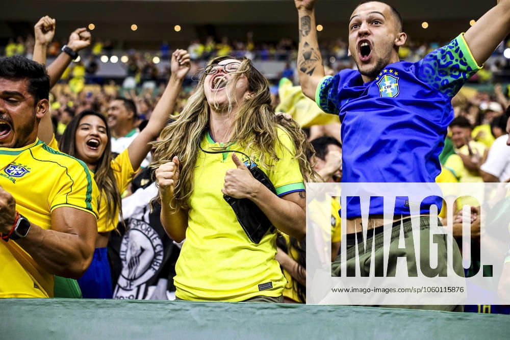 Match between brazil and colomba for the world cup qualifiers in brasilia Brasilia (df), 03 20 2025 - qualifiers 2026 world cup brazil colombia the fans celebrate the victory of the national team, Nationalteam in the match between the brazilian team and the colombian team, for the 13th round of the world cup qualifiers at the brb mane garrincha arena, this thursday night, march 20, 2025. (Foto: Pedro Paulo Diaz Thenews2 imago images)