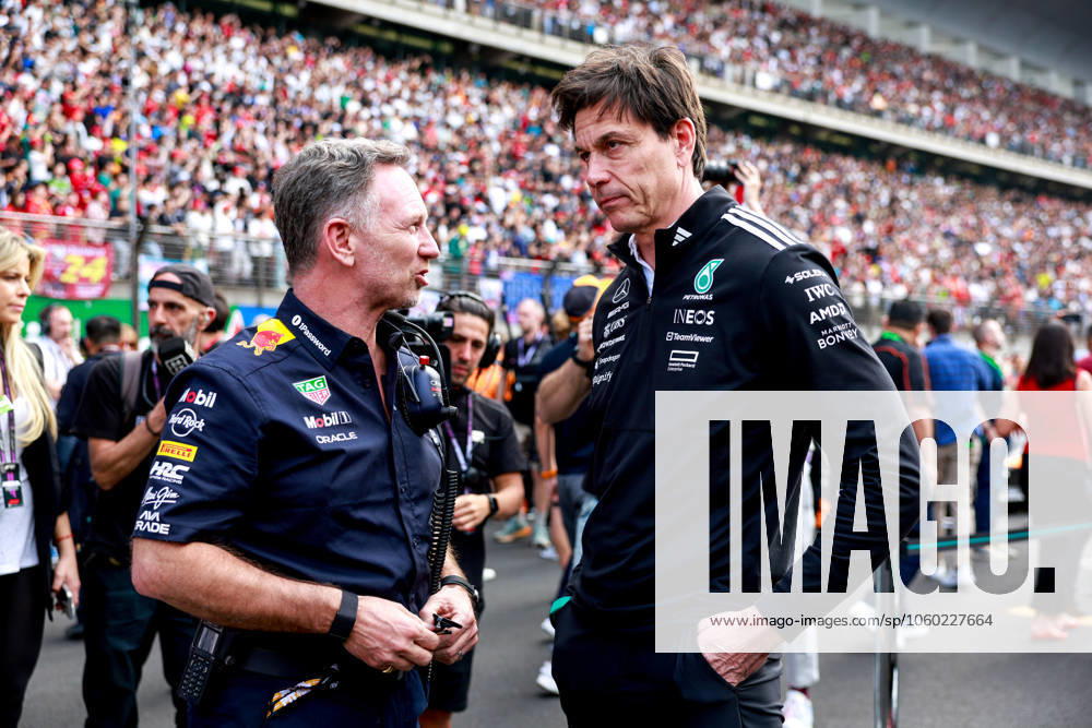 F1 - CHINESE GRAND PRIX 2025 HORNER Christian (gbr), Team Principal of Red Bull Racing, WOLFF Toto (aut), Team Principal & CEO of Mercedes AMG F1 Team, portrait during the Formula 1 Heineken Chinese Grand Prix 2025, 2nd round of the 2025 FIA Formula One World Championship, WM, Weltmeisterschaft from March 21 to 23, 2025 on the Shanghai International Circuit, in Shanghai, China - ShanghaiChina