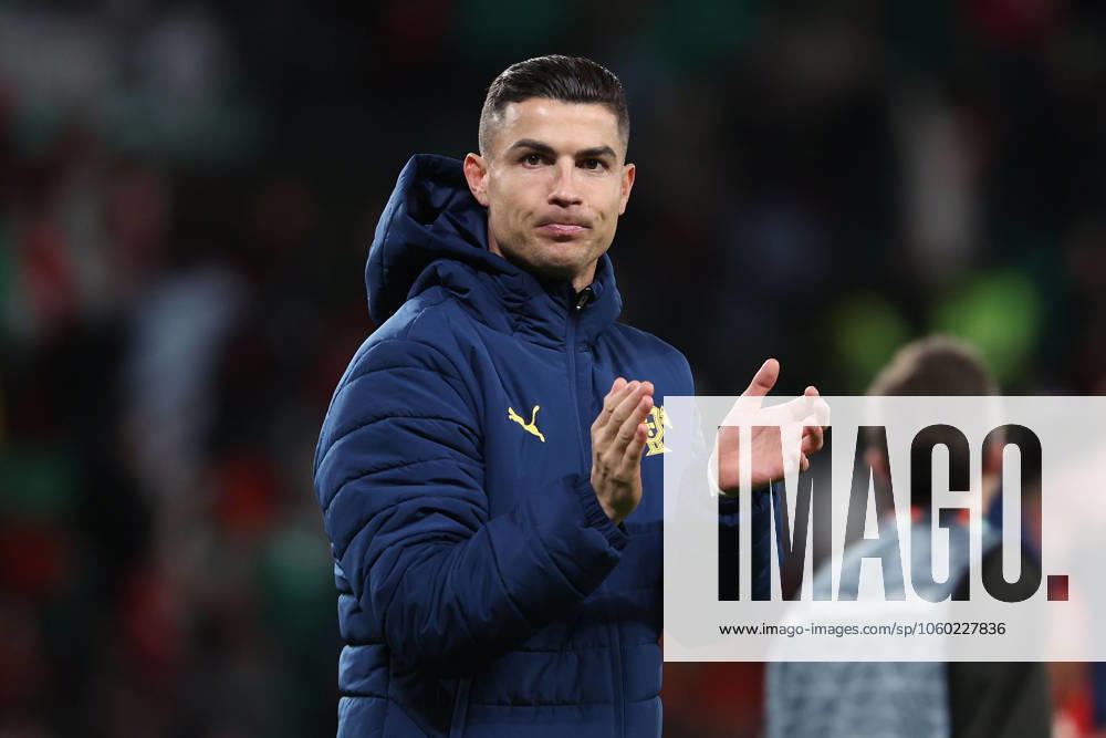 2025 03 23 Portugal, Lisbon Estadio Jose Alvalade UEFA Nations League 2025 Quarter finals Portugal Denmark v l , Cristiano Ronaldo Portugal thanks the fans, thanks team after the match, after the match thanks the fans, applauds the fans