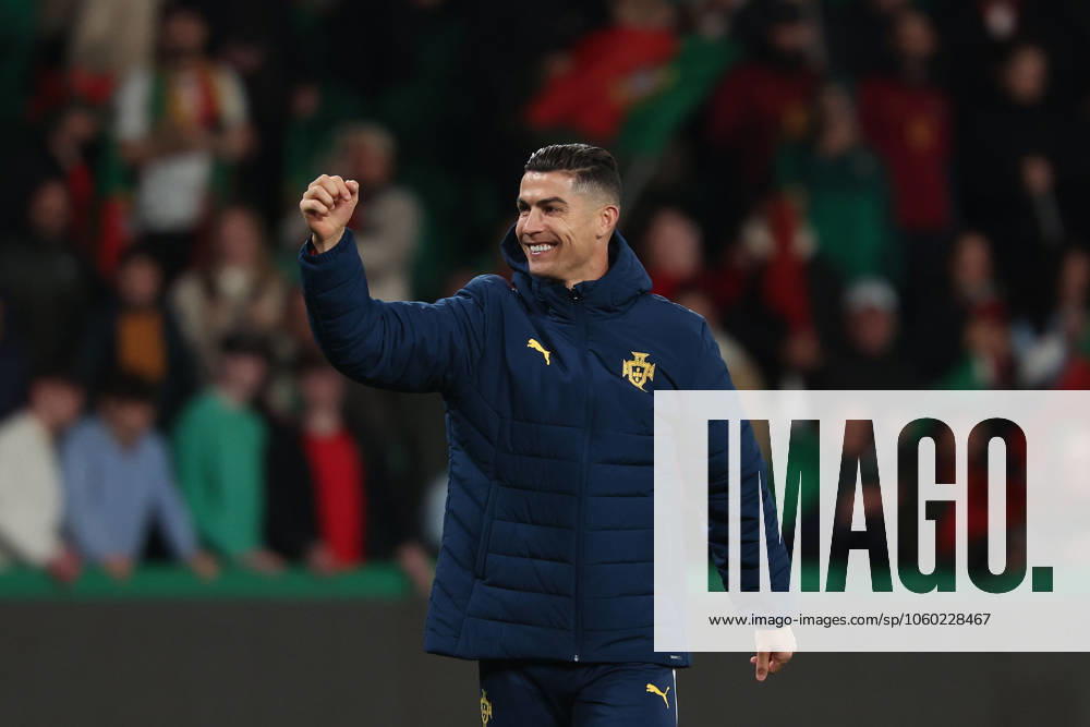 2025 03 23 Portugal, Lisbon Estadio Jose Alvalade UEFA Nations League 2025 Quarter finals Portugal Denmark v l , Cristiano Ronaldo Portugal cheer after the end of the match
