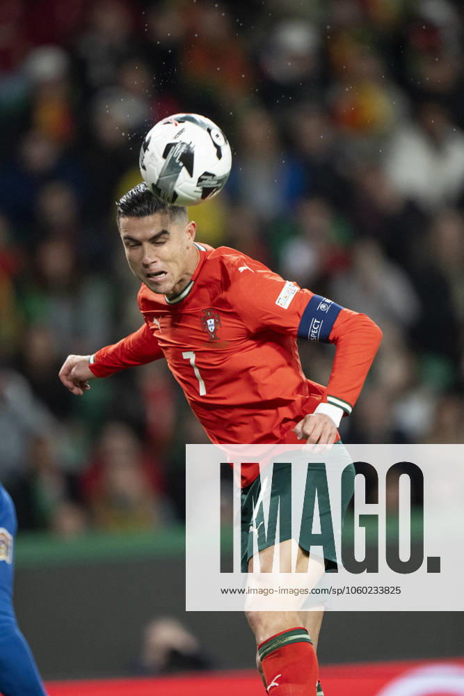 UEFA Nations League Portugal Denmark Portugal s Cristiano Ronaldo in action during the UEFA Nations League playoff match in League A between Portugal and Denmark at Josà Alvalade Stadium in Lisbon, Portugal on Sunday, March 23, 2025 Photo Bo Amstrup Ritzau Scanpix , Lisbon Portugal Mors