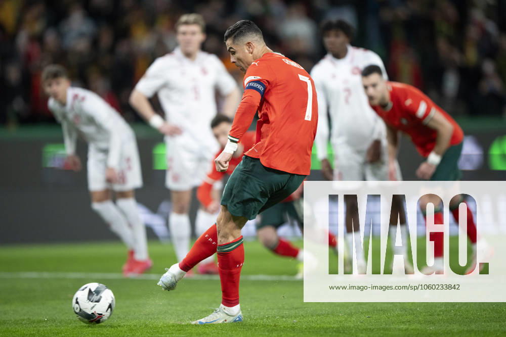 UEFA Nations League Portugal Denmark Portugal s Cristiano Ronaldo misses a penalty during the UEFA Nations League playoff match in League A between Portugal and Denmark at JosÃ Alvalade Stadium in Lisbon, Portugal on Sunday, March 23, 2025 Photo Bo Amstrup Ritzau Scanpix , Lisbon Portugal Mors