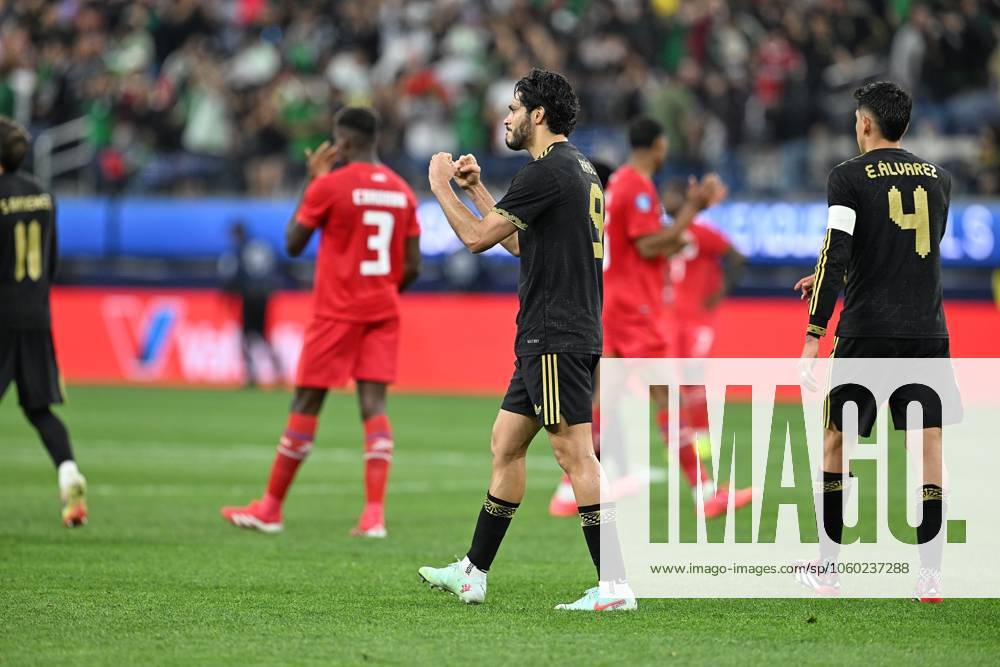 IV CONCACAF NATIONS LEAGUE 2024-2025 Mexico vs Panama - Final Raul Jimenez celebrates his goal 2-1 of Mexico during the Final match between Mexican national team, Nationalteam (Mexico) and Panama as part Final Four of the Concacaf Nations League 2024-2025 at SoFi Stadium on March 23, 2025 in Inglewood, Los Angeles, California, United States. INGLEWOOD LOS ANGELES CALIFORNIA UNITED STATES