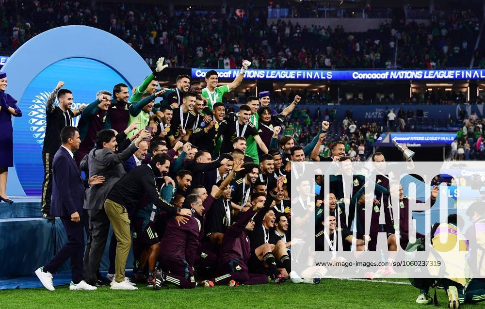 IV CONCACAF NATIONS LEAGUE 2024-2025 Mexico vs Panama - Final Players of Mexico Champions of COncacaf Nations League during the Final match between Mexican national team, Nationalteam (Mexico) and Panama as part Final Four of the Concacaf Nations League 2024-2025 at SoFi Stadium on March 23, 2025 in Inglewood, Los Angeles, California, United States. INGLEWOOD LOS ANGELES CALIFORNIA UNITED STATES