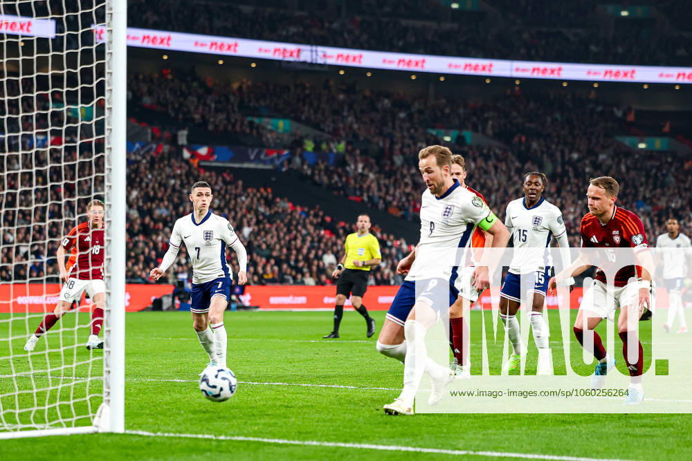 England v Latvia 2026 FIFA World Cup, WM, Weltmeisterschaft, Fussball Qualifier 24 03 2025. Goal 2-0 Harry Kane of England scores a goal during the 2026 FIFA World Cup Qualifier match between England and Latvia at Wembley Stadium, London, England on 24 March 2025. Editorial use only ,