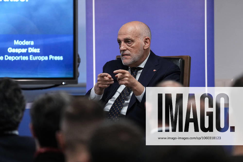 Javier Tebas, President of LaLiga, during the conference about Present and Future of the Football Industry by ISDE Sports Convention at ISDE Madrid on March 27, 2025, in Madrid, Spain. Madrid SPAIN - ZUMAa181 20250327_zaa_a181_045