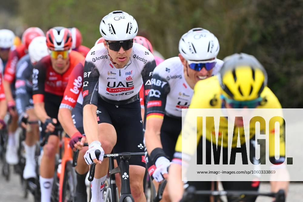 E3 Saxo Classic 2025 Cycling Race Harelbeke, Belgium - March 28 : Vermeersch Florian (BEL) of Uae Team Emirates - Xrg in action during the Men Elite UCI World Tour 68th E3 Saxo Classic cycling race of 208 kms with start in Harelbeke and finish in Harelbeke on March 28, 2025 in Harelbeke, Belgium, 28 03 2025 ( Motordriver Kenny Verfaillie - Harelbeke Belgium