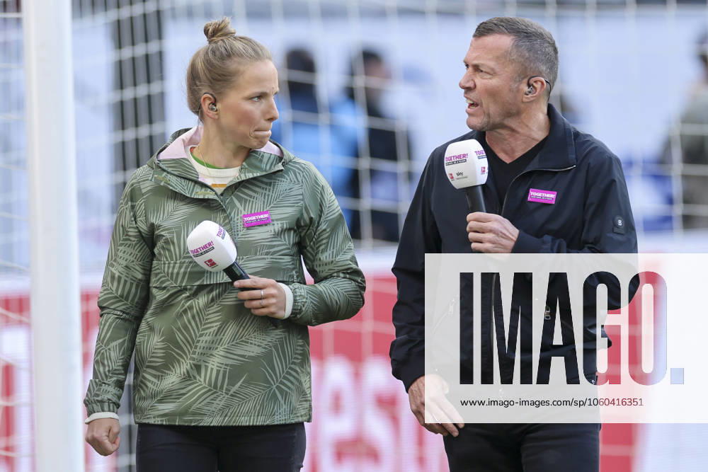 Expert Tabea Kemme Sky and expert Lothar Matthaeus Sky talk, Bundesliga, Eintracht Frankfurt v VfB Stuttgart, Deutsche Bank Park, March 29, 2025 in Frankfurt am Main, Germany Photo by Marco Steinbrenner DeFodi Images Expert Tabea Kemme Sky and expert Lothar Matthaeus Sky talk together, Bundesliga, Eintracht Frankfurt v VfB Stuttgart, Deutsche Bank Park, March 29, 2025 in Frankfurt am Main, Germany Photo by Marco Steinbrenner DeFodi Images DFL regulations prohibit any use of photographs as image sequences and or quasi video