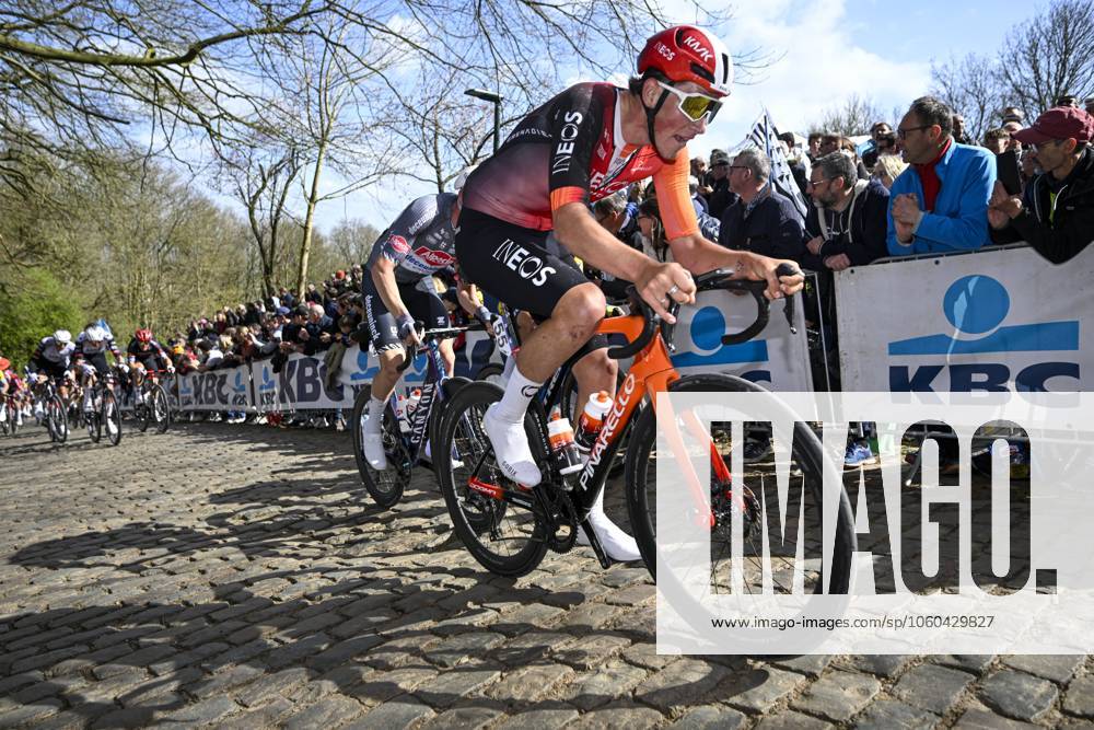 Gent - Wevelgem in Flanders Fields 2025 WEVELGEM, BELGIUM - MARCH 30 : Tarling Joshua (GBR) of INEOS Grenadiers in action pictured during 87th edition of the UCI World Tour Gent - Wevelgem in Flanders Fields cycling race for Men Elite with start in Ieper and finish in Wevelgem after 250 km on March 30, 2025 in Wevelgem, Belgium, 30 03 2025 ( Motordriver Guy De Vuyst - Wevelgem Belgium